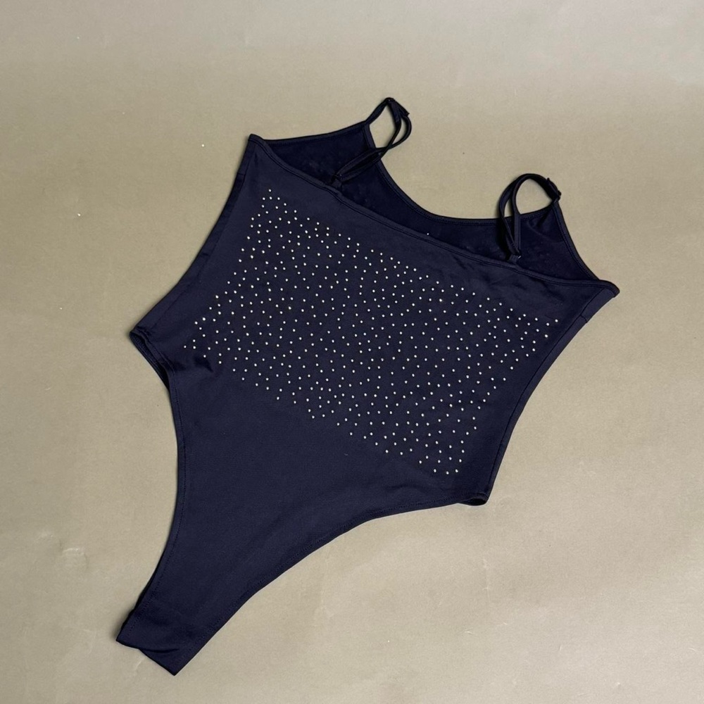 Black sparkle gem bodysuit - Picture 2 of 2